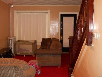 Living room with new carpeting