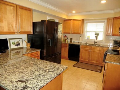 New cabinets in kitchen.
