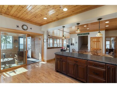 Watch the action on the lake from the kitchen, din