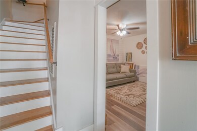 Downstairs den entry