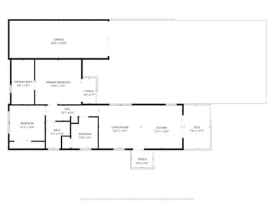 View of home floor plan. Please note: garage is not including in the rental price at this time.