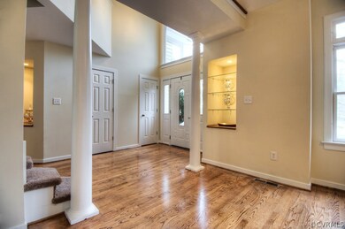 Entryway looking from dining room.
