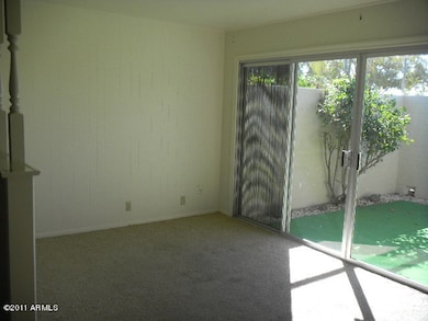 Family room with patio view