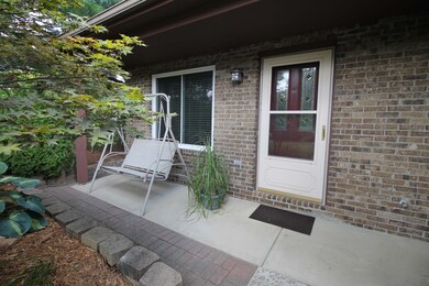 Covered front Patio area