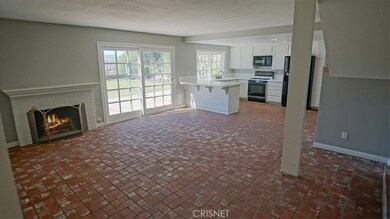 Family room looking towards kitchen