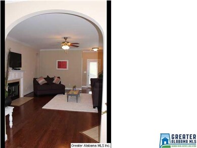 View of great room from the dining room