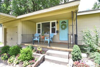Large covered front porch for relaxing!