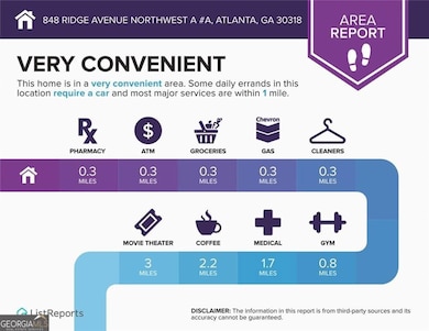 848 Ridge Ave NW unit A, Atlanta, GA 30318 - photo 3