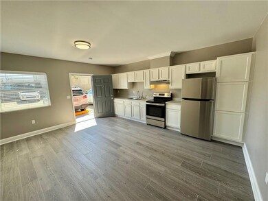 Living area & kitchen