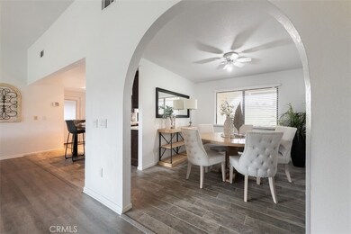 Dining space steps from the kitchen and living areas