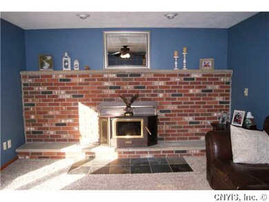 Family Room WOODBURING FIREPLACE