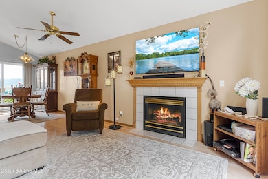 Gas fireplace on the main level