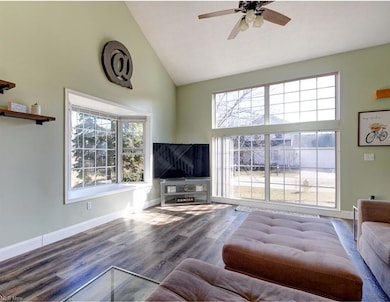 Floor to ceiling windows in the front
