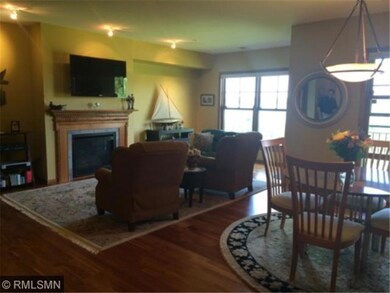 Open and sunny living room and dining area with go