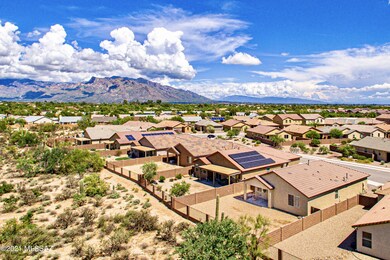 Aerial of neighborhood