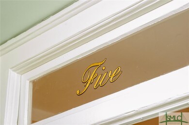 The transom above the entry door to the condo.