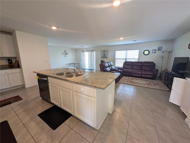 kitchen and living