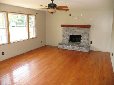 fireplace in living room