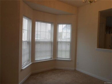 Dining area with bay window