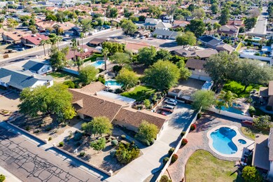 Aerial Front Exterior