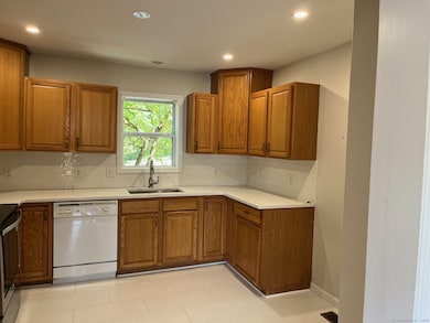 Kitchen with plenty of counter space and cabinets
