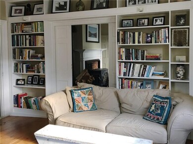 Study/office with fireplace, pocket...