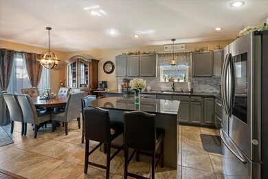 kitchen and dining