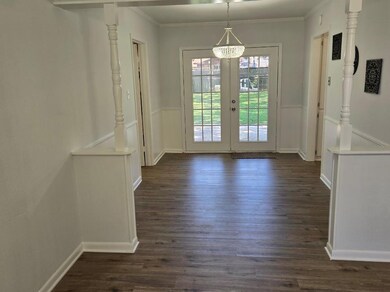 Nice size dining area with new vinyl plank floorin