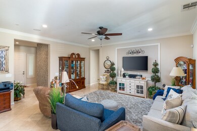 Crown molding, surround speakers