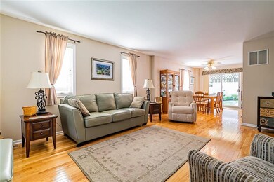 living room from base of stairs