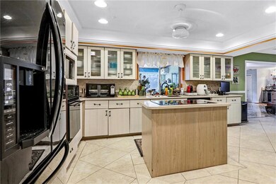 Kitchen with island