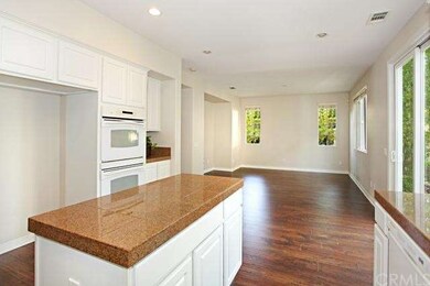 View of the family room from the kitchen. 
