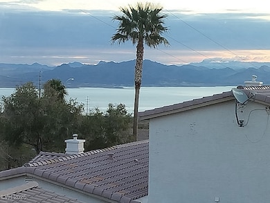 View of mountain feature with a water view