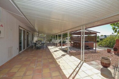 Covered Back Patio and Hot Tub