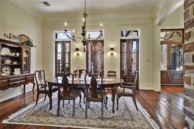 Formal Dining Room with French Doors opening to Co