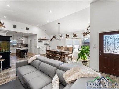 Living room featuring light hardwood / wood-style 