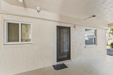 Front door going into the ground flood end unit