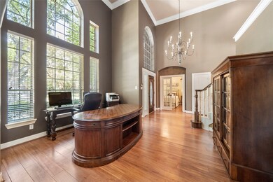 Formal living room makes a fantastic and spacious study!