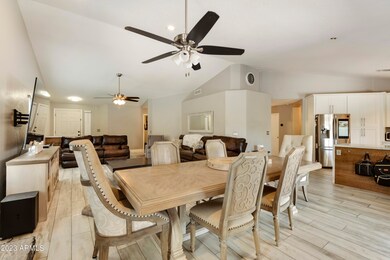 DINING AREA W/VAULTED CEILINGS