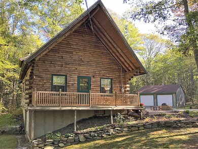 Deck and Garage