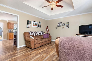 Front door walks into the living area.