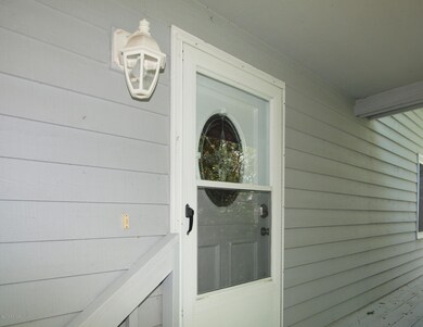 Covered front door