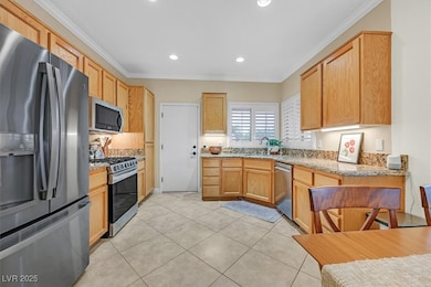 Spacious kitchen area with newer appliances