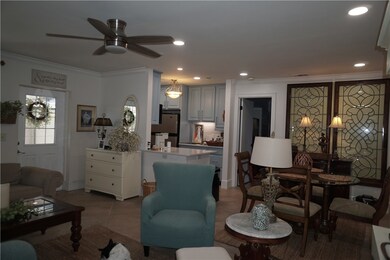 Open design to both kitchen and dining room