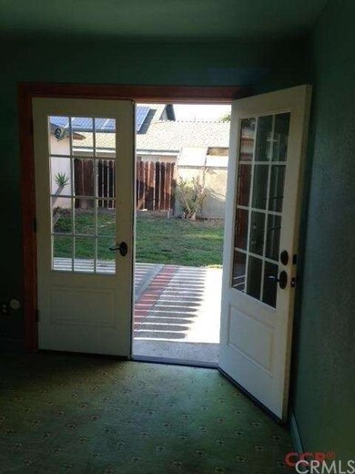 French doors off Master bedroom into backyard