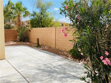 View of patio with a fenced backyard