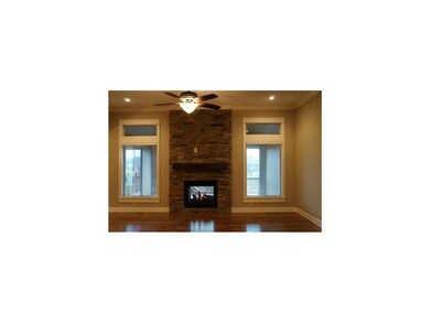 See through fireplace in great room- example of co
