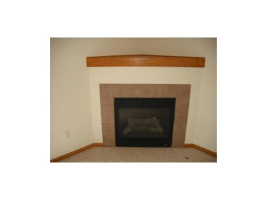 Living Room. Gas insert fireplace