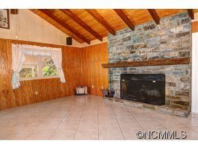 Stone Wood Burning Fireplace