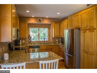 Kitchen with new granite and eat in breakfast area